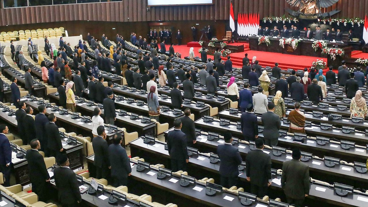 Kursi Kosong Rapat paripurna Terakhir MPR/DPR