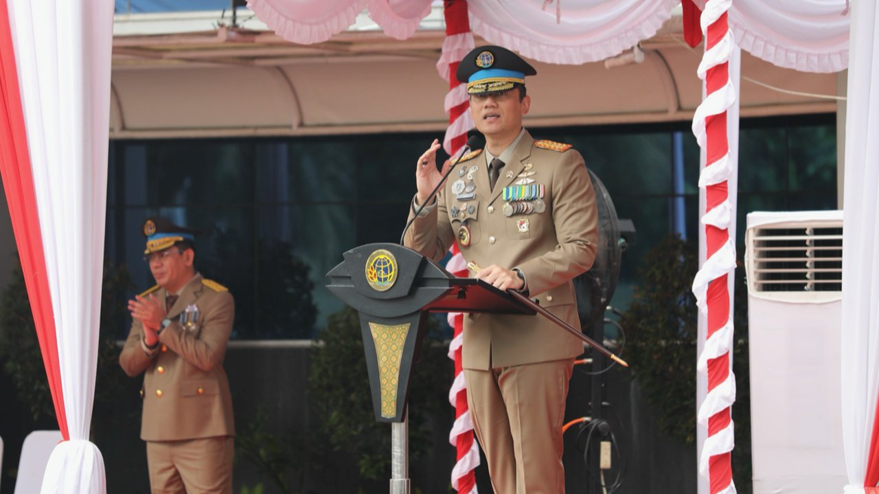 Menteri AHY Pimpin Upacara HANTARU 2024