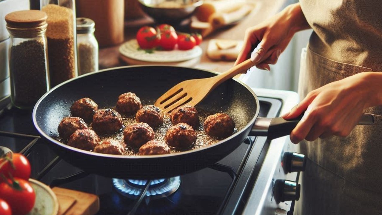 Ilustrasi Membuat Bakso Goreng
