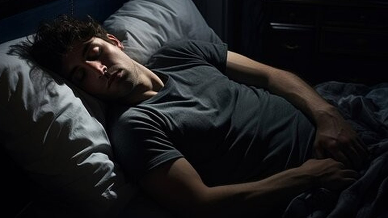Ilustrasi Tidur dengan Lampu Menyala