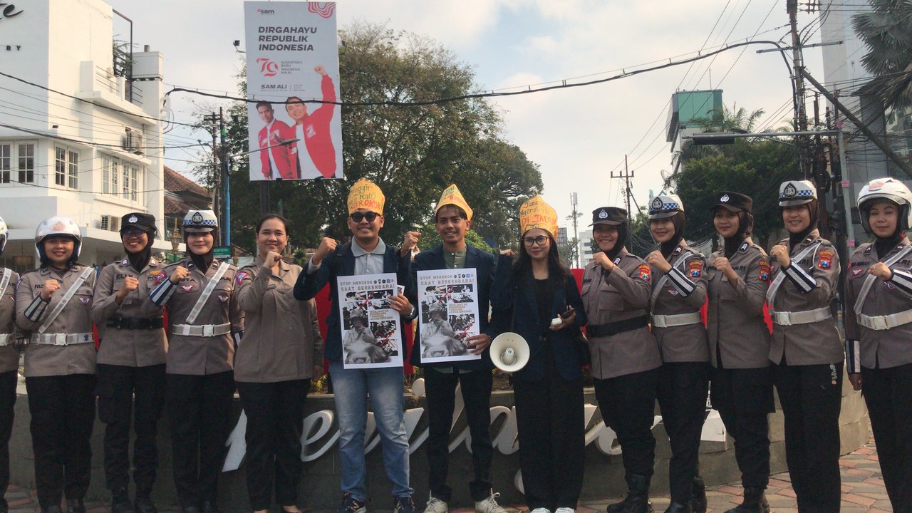 Kampanye Berhenti Merokok Saat Berkendara