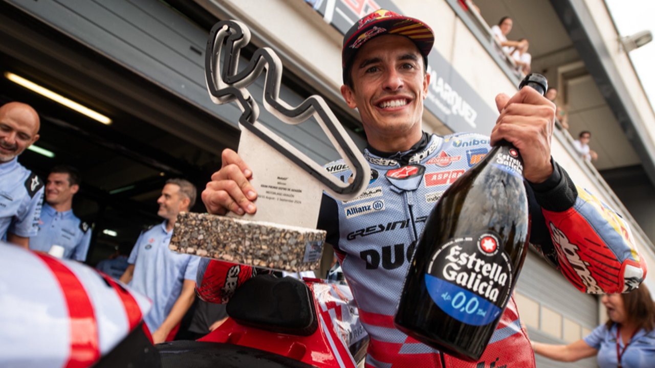 Marc Marquez berada di peringkat ketiga pada klasemen sementara MotoGP 2024.