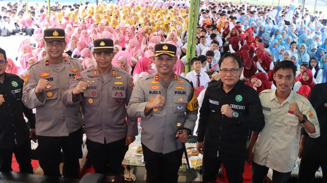 Kapolres Rohul di Acara Cooling System Pilkada Damai
