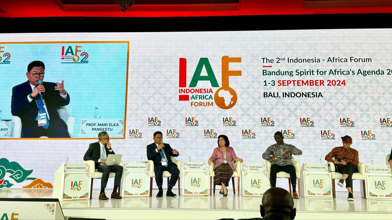 Direktur Utama Bank Mandiri Darmawan Junaidi di Gelaran IAF 2024