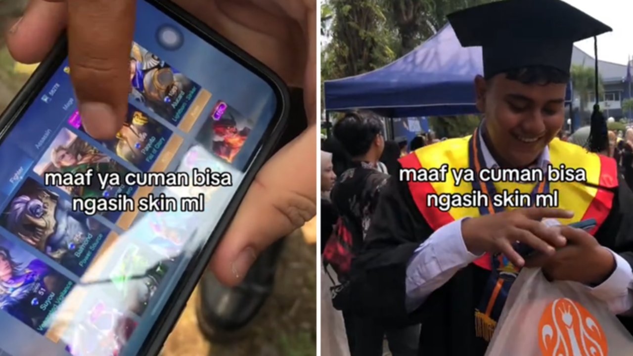 Tak Biasa, Momen Pria Beri Hadiah Wisuda Temannya Skin Mobile Legend Ini Jadi Inspirasi Warganet