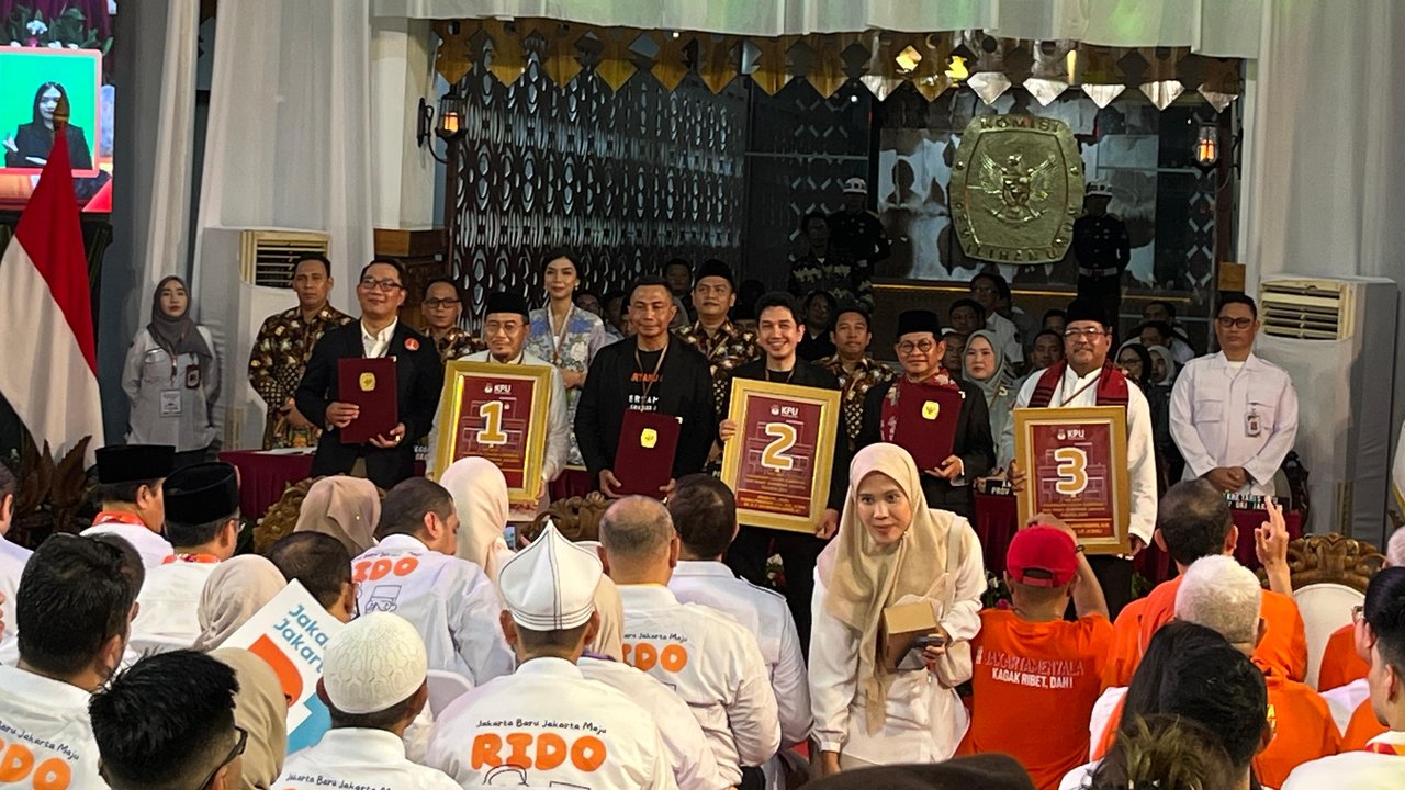 Penetapan nomor urut Pilkada Jakarta