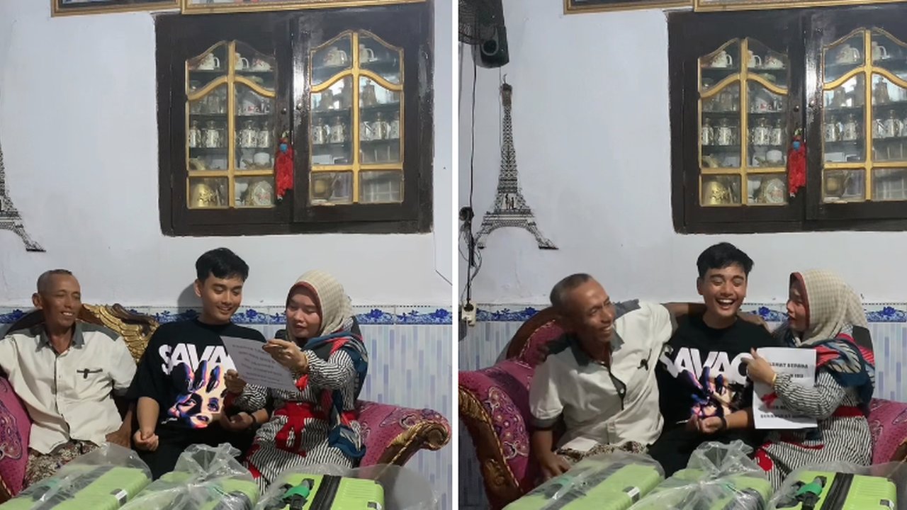 Penuh Kebahagiaan, Momen Pria Beri Kejutan Umrah untuk Kedua Orang Tuanya Ini Bikin Haru Warganet