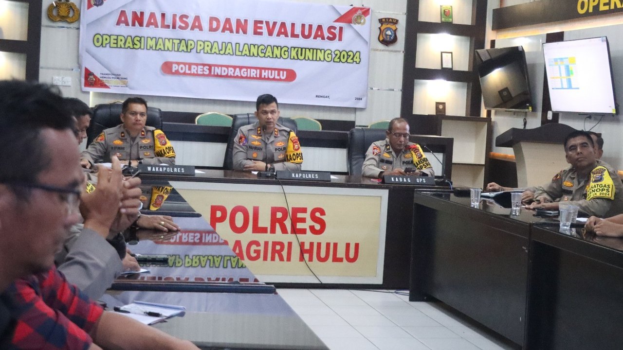 Kapolres Inhu Gelar Analisa dan Evaluasi OMP