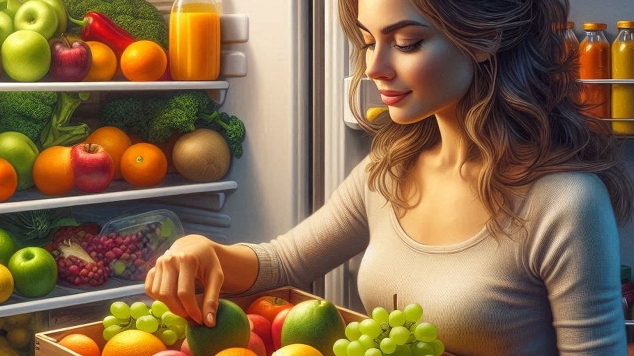 Ilustrasi Menyimpan Buah di Kulkas
