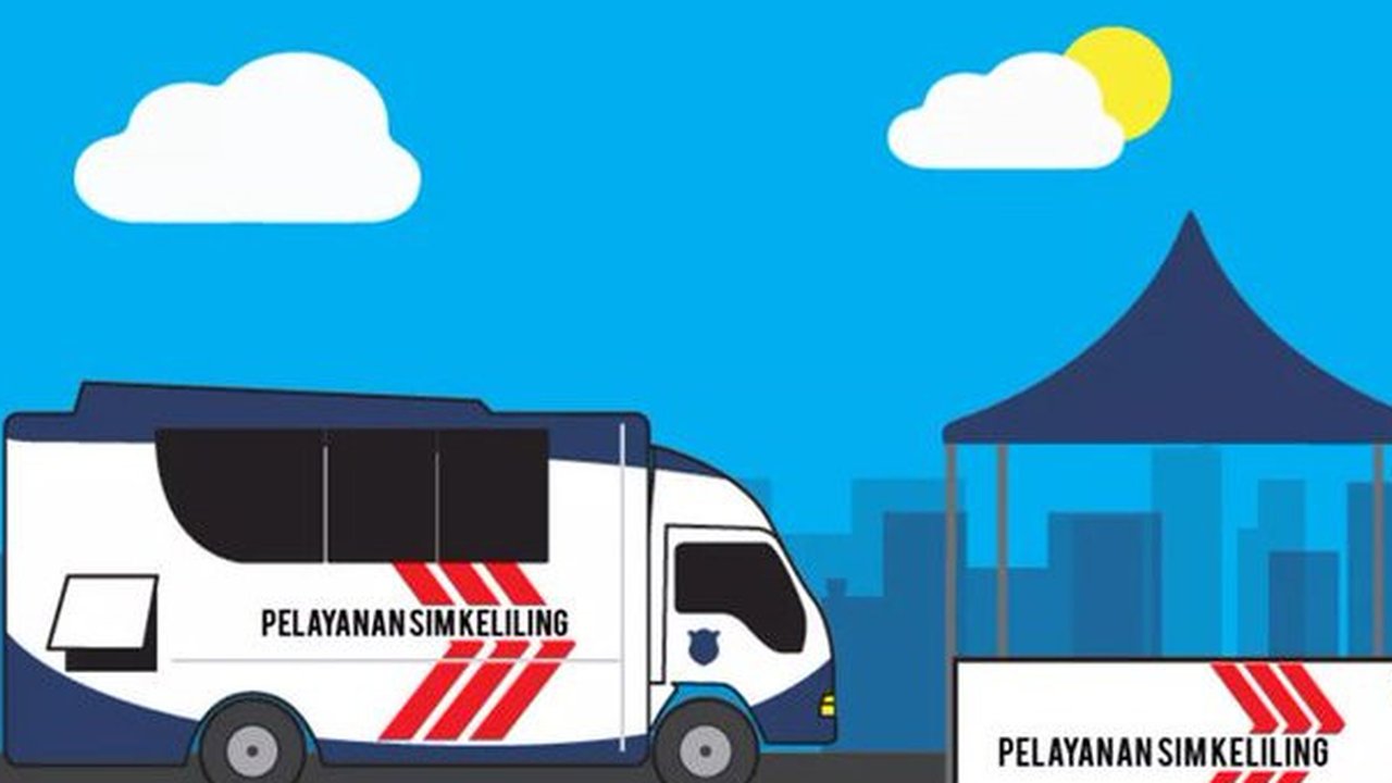Ilustrasi SIM keliling (@TMCPoldaMetro/ Twitter)