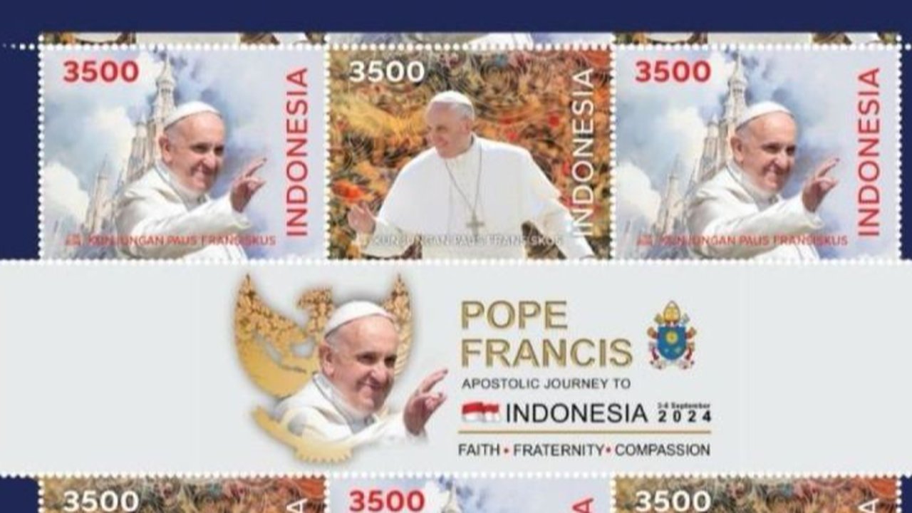 Prangko Seri Khusus Sambut Paus Fransiskus
