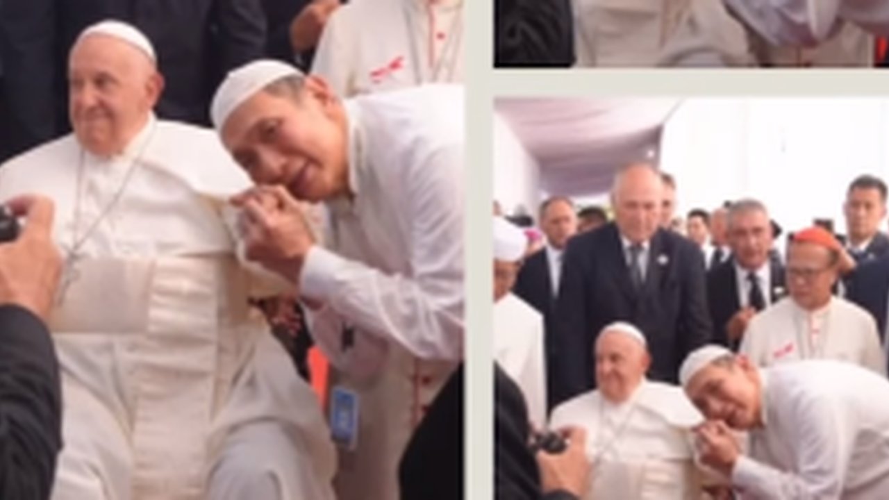 Cerita Jusuf Hamka Bertemu Paus Fransiskus di Istiqlal, Tak Disangka Pecinya Justru Dilirik