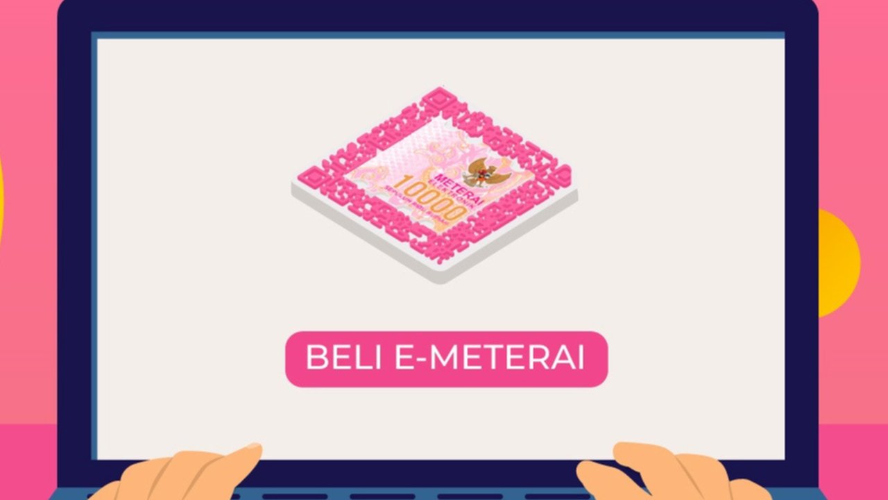 Proses pembelian e-materai 10000. (Liputan6.com/Web/IndonesiaBaik)