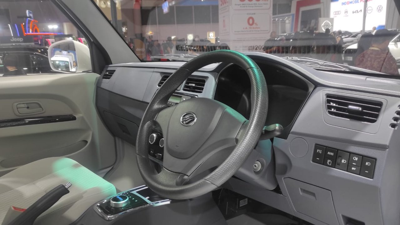 Interior Mobil Listrik Esemka Bima di Pameran IIMS 2023 (Arief/Liputan6.com)