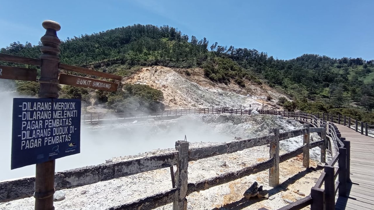 Kawah Sikidang Dieng. (liputan6.com/Novi Thedora)