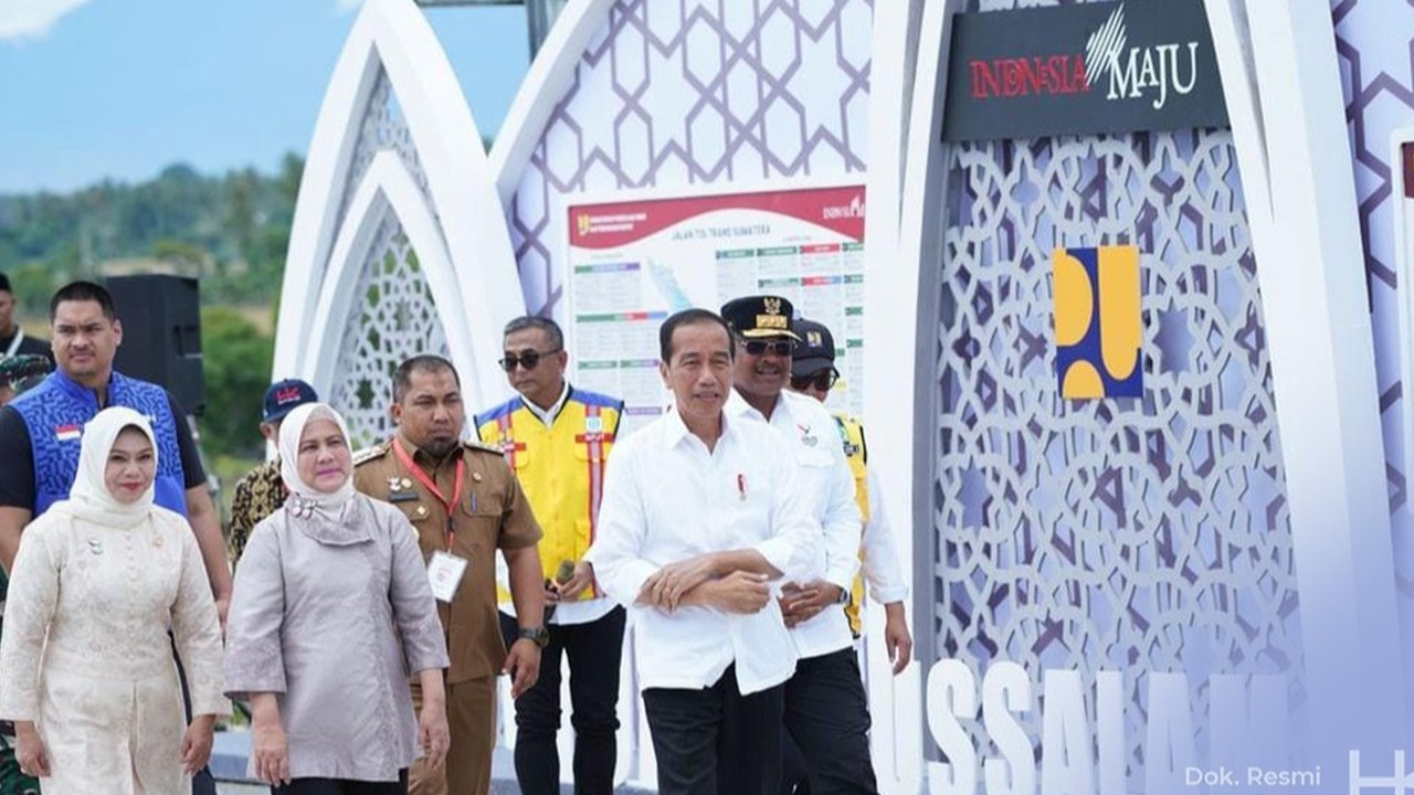 Jalan Tol Sigli Banda Aceh (Sibanceh) Seksi 4 (Indrapuri–Blang Bintang) yang menjadi bagian dari Jalan Tol Trans Sumatera (JTTS) sepanjang 2.765 km. (Dok Hutama Karya)