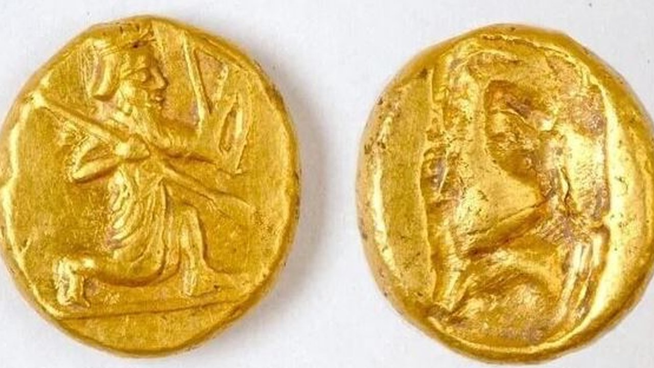Koin emas Persia ditemukan di Turki, berasal dari abad kelima SM.