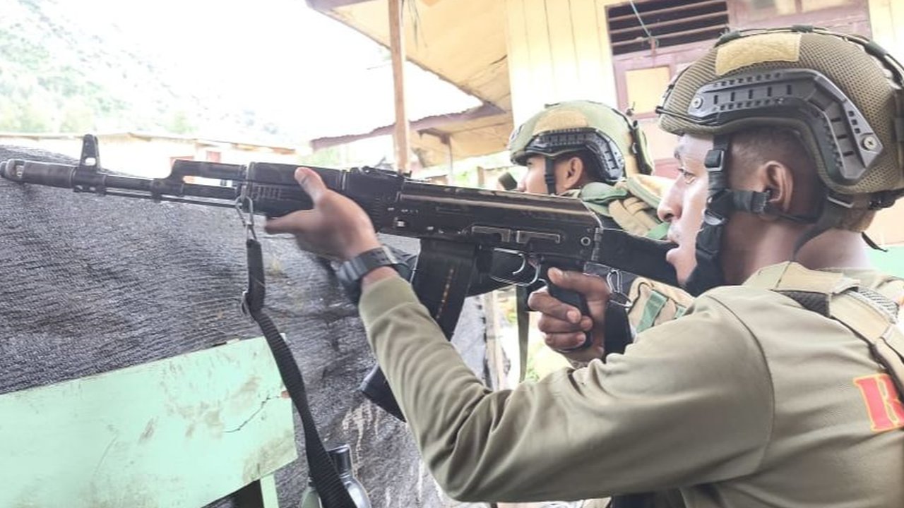 Satgas Damai Cartenz Berhasil Pukul Mundur KKB di Intan Jaya