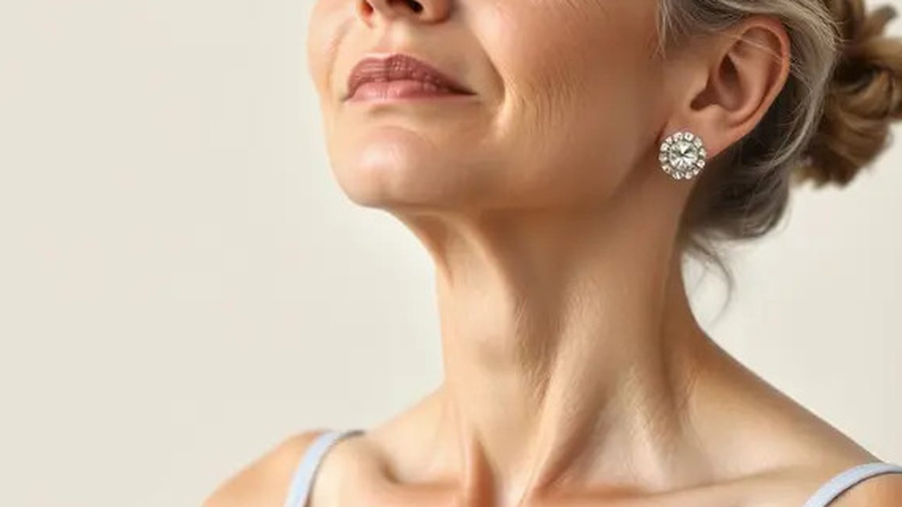 Temukan 5 cara efektif untuk mengencangkan kulit leher yang kendur, mulai dari perawatan skincare hingga gaya hidup sehat, agar kulit leher tetap kencang dan tampak awet muda. (Foto by AI)