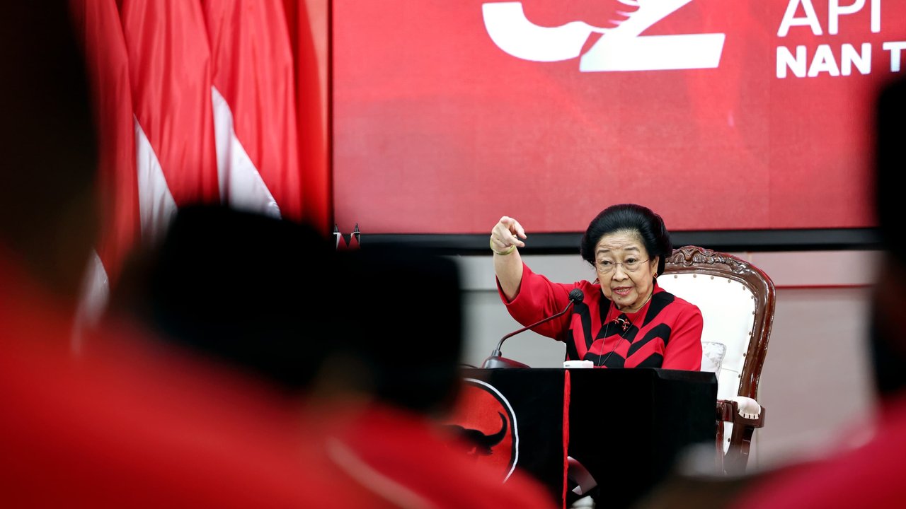 Megawati di HUT ke-52 PDIP