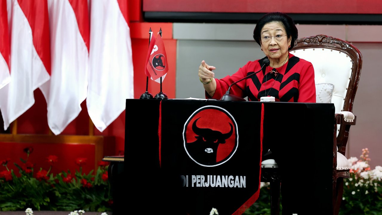 Megawati di HUT ke-52 PDIP