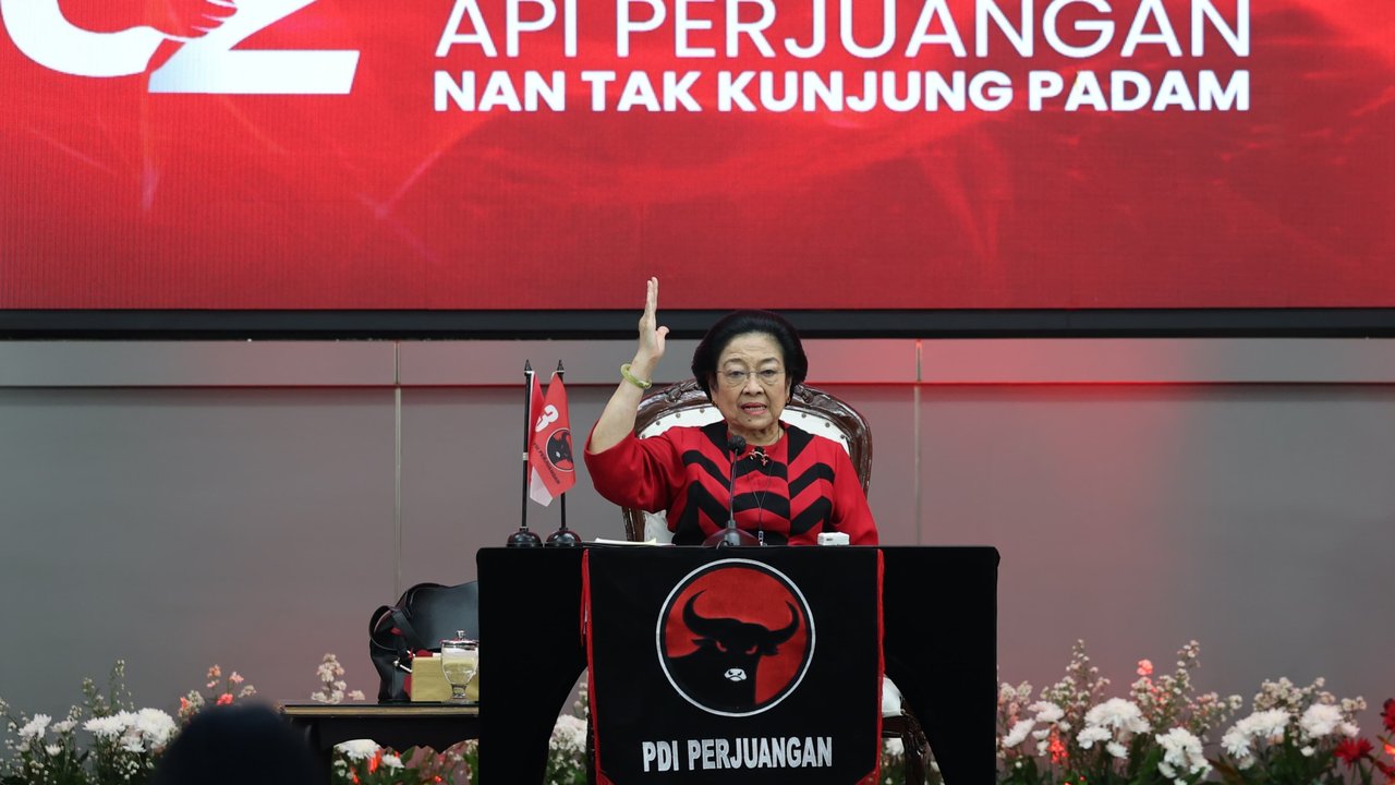 Megawati di HUT ke-52 PDIP