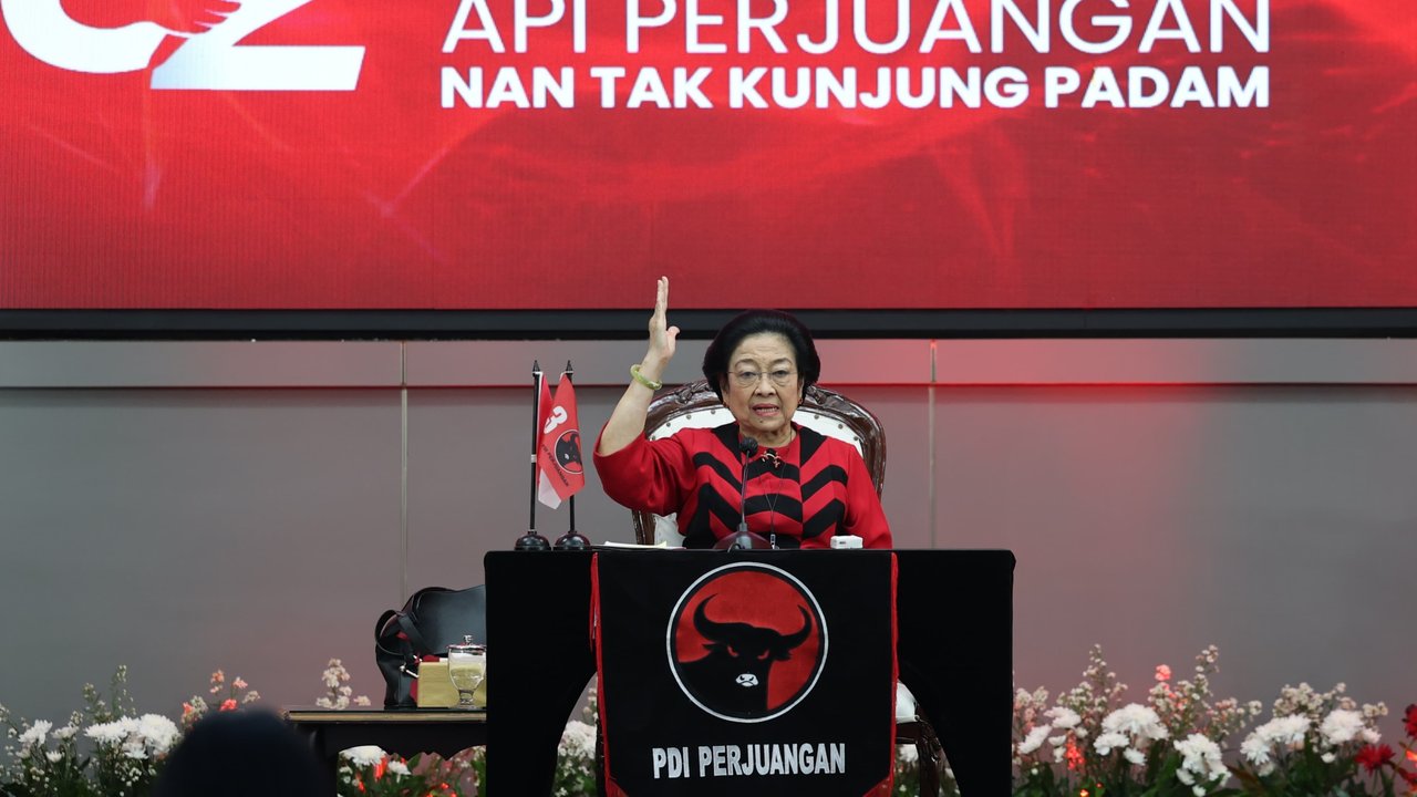 Megawati di HUT ke-52 PDIP