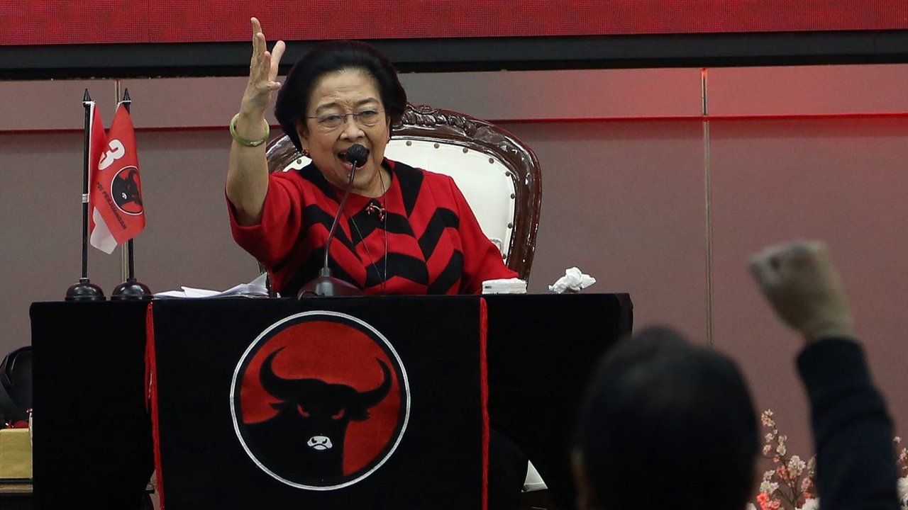 Megawati Pidato di HUT ke-52 PDIP