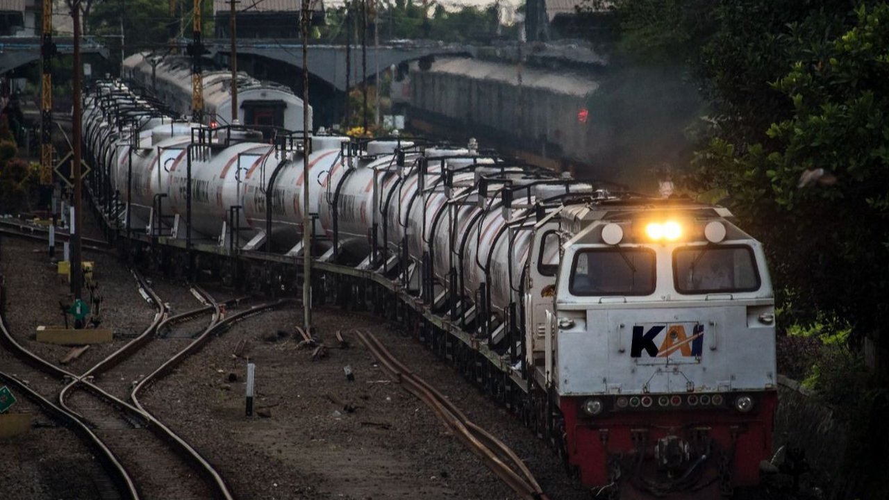 <p>Angkutan barang PT Kereta Api Indonesia (Persero) atau PT KAI. (Dok KAI)</p>