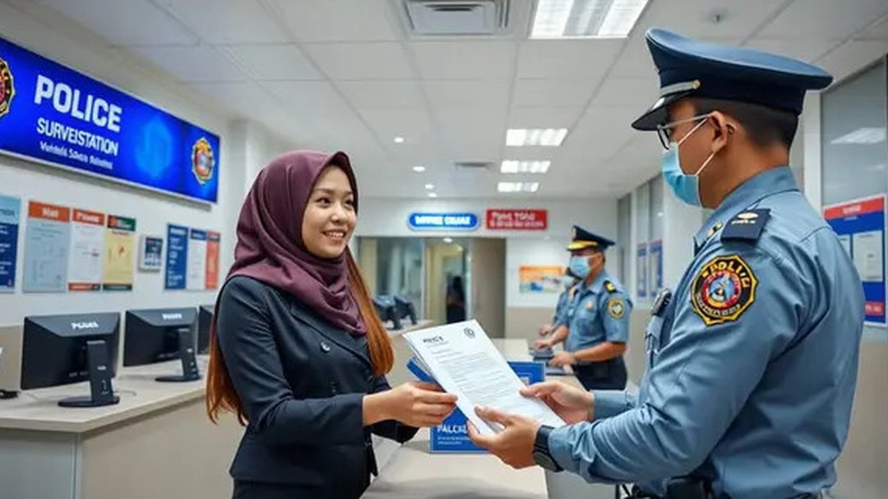 cara buat skck di polsek Ilustrasi dibuat Stable Diffusion