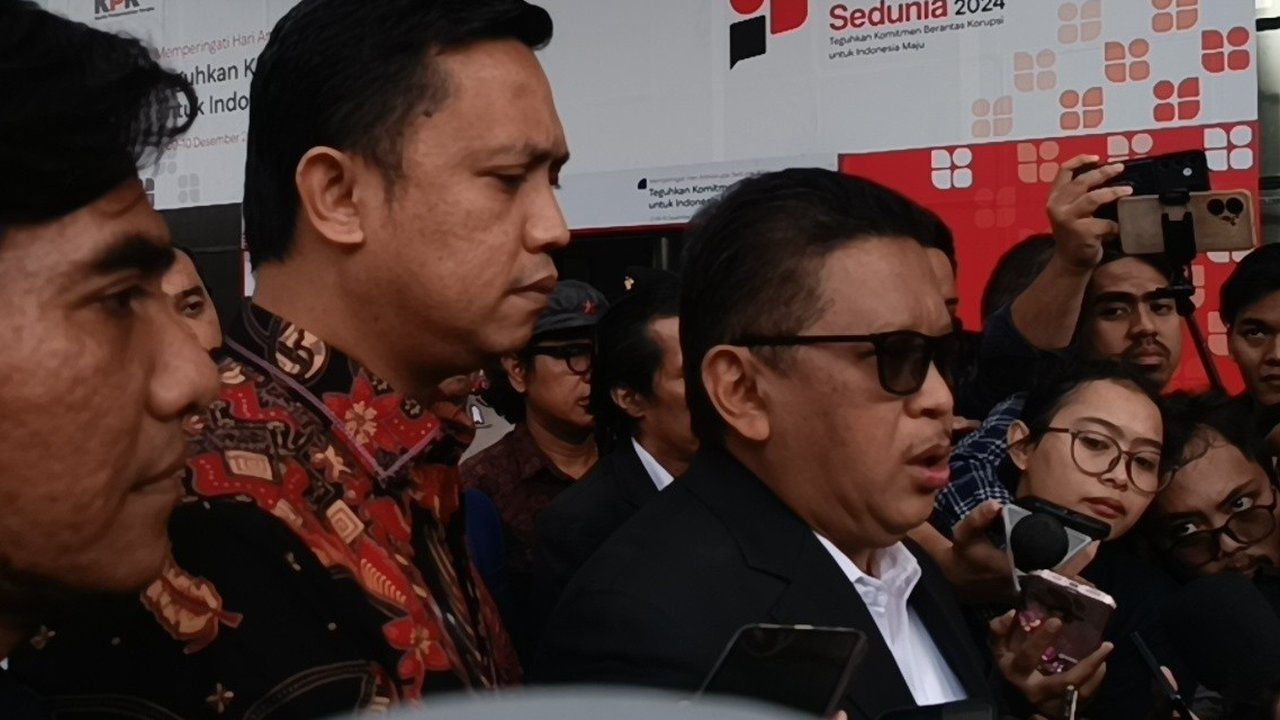 Hasto Kristiyanto Datangi KPK