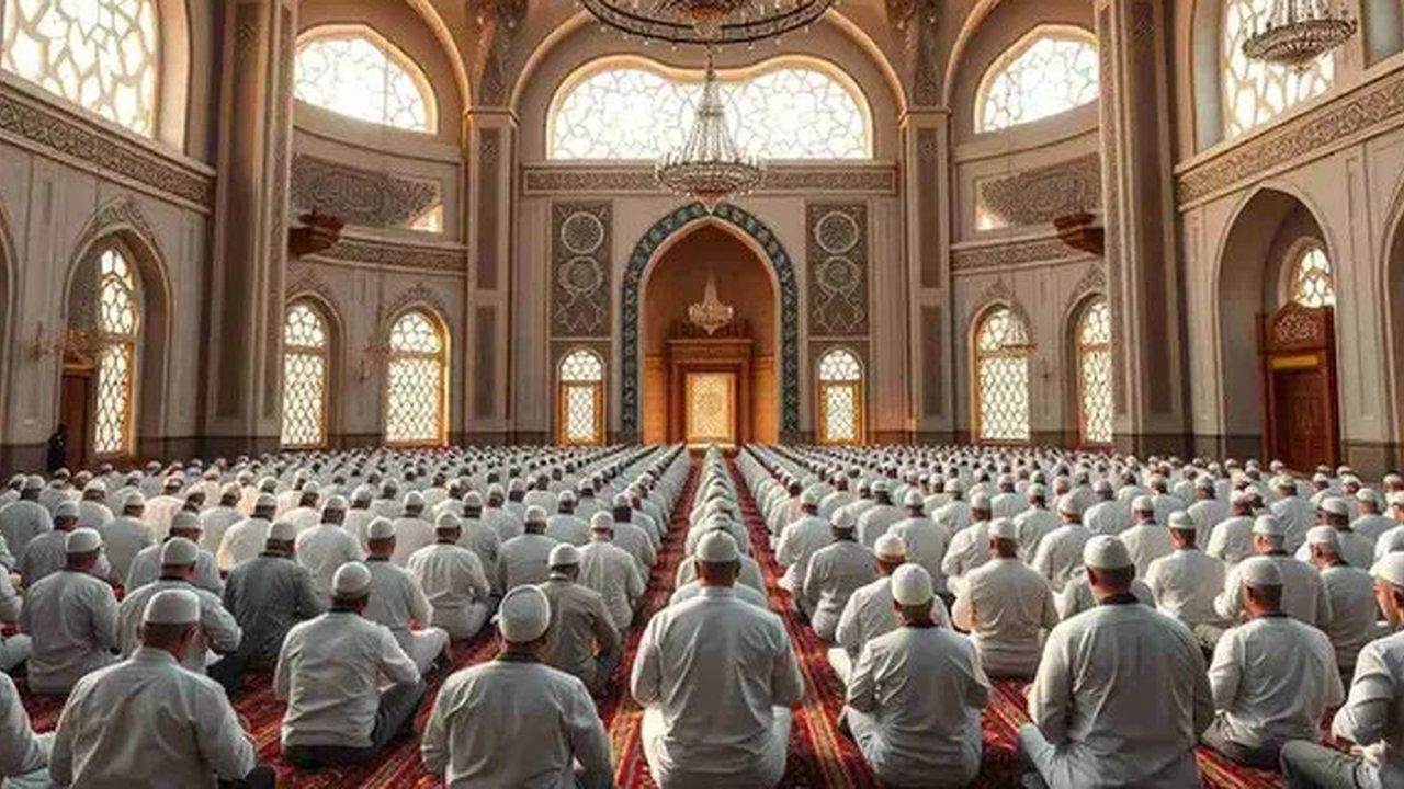 tata cara sholat sunnah Ilustrasi dibuat Stable Diffusion