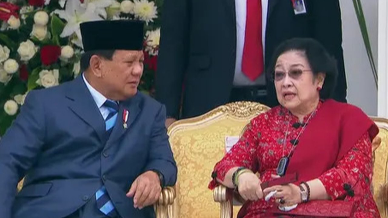 Presiden Indonesia Prabowo Subianto saat menerima kunjungan kenegaraan Perdana Menteri Jepang Shigeru Ishiba di Istana Kepresidenan Bogor, Jawa Barat, pada 11 Januari 2025. 
:Foto:  AFP/ Bay Ismoyo