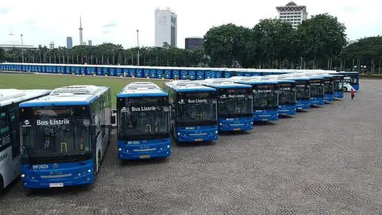 Bus listrik Golden Dragon menjadi armada Transjakarta. (ist)