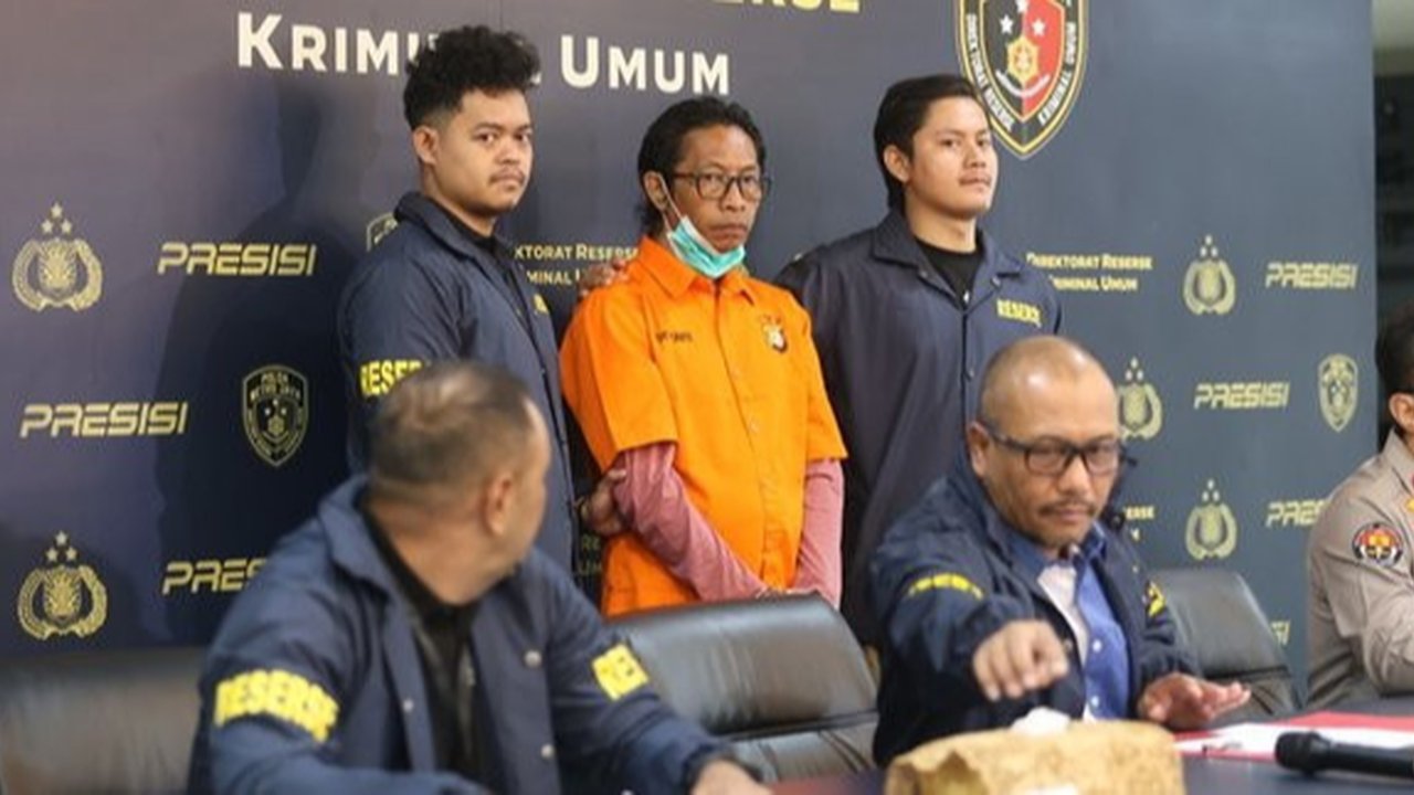 Potret Nanang Gimbal Pembunuh Sandy Permana Digelandang ke Polda Metro Jaya