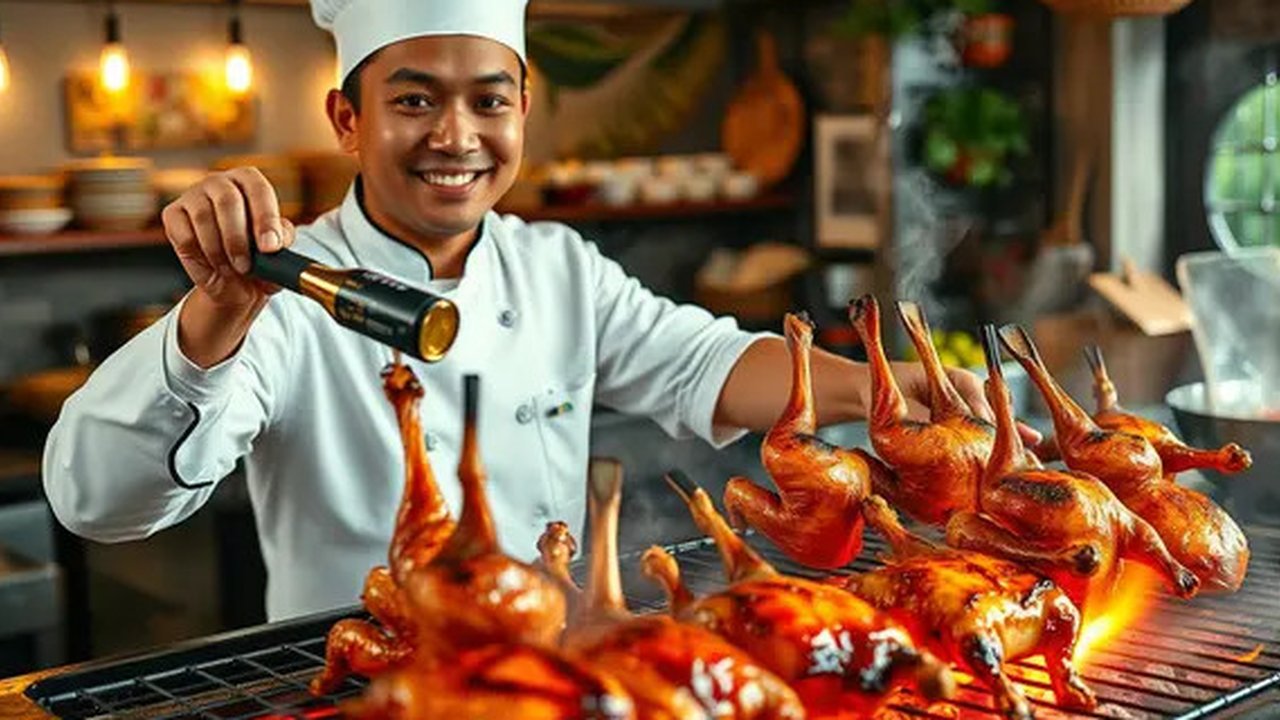 cara membuat ayam bakar Ilustrasi dibuat AI