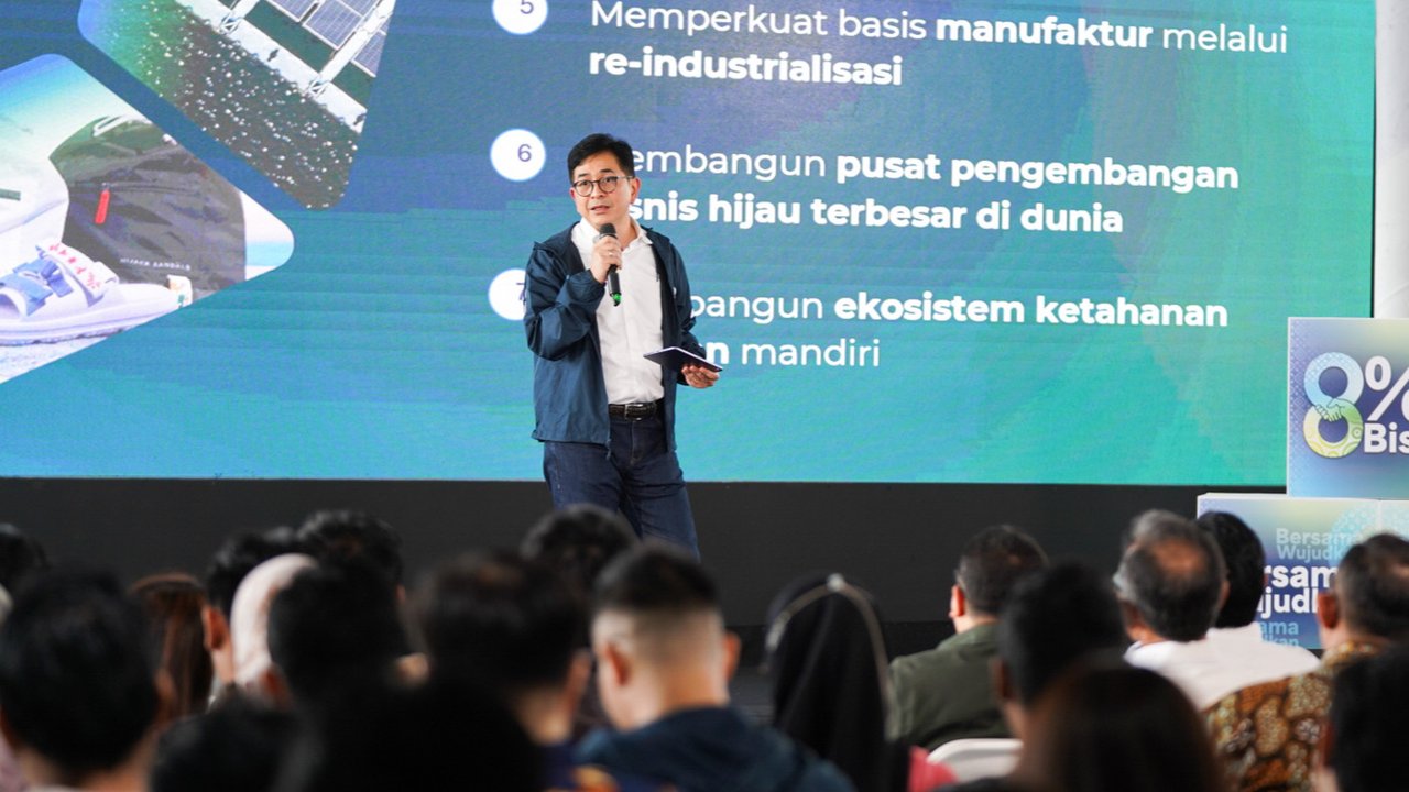 Ketua Umum Kadin Indonesia periode 2021-2026, Arsjad Rasjid membocorkan rahasia capai pertumbuhan ekonomi 8 persen. (Dok Kadin)