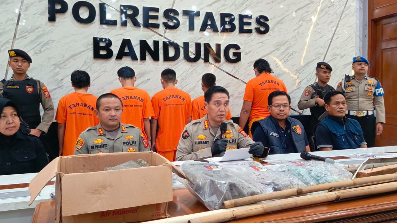 Tersangka Ricuh 2 Ormas di Bandung