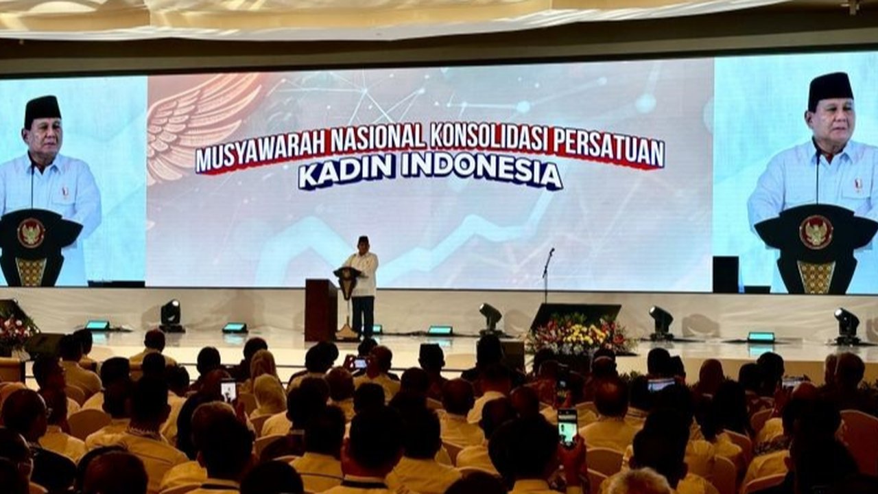 Presiden Prabowo  Pidato di Kadin