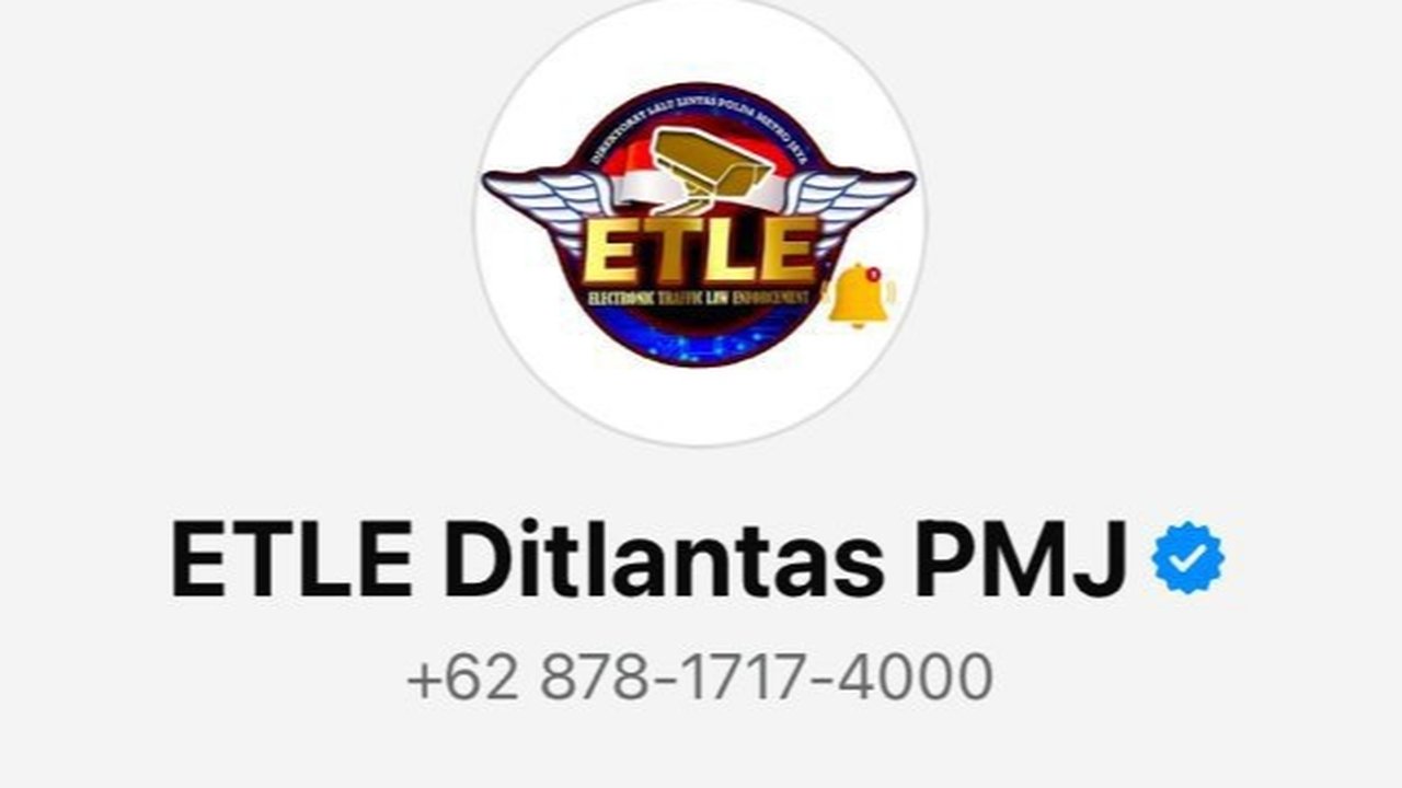 Nomor WA Konfirmasi Tilang ETLE