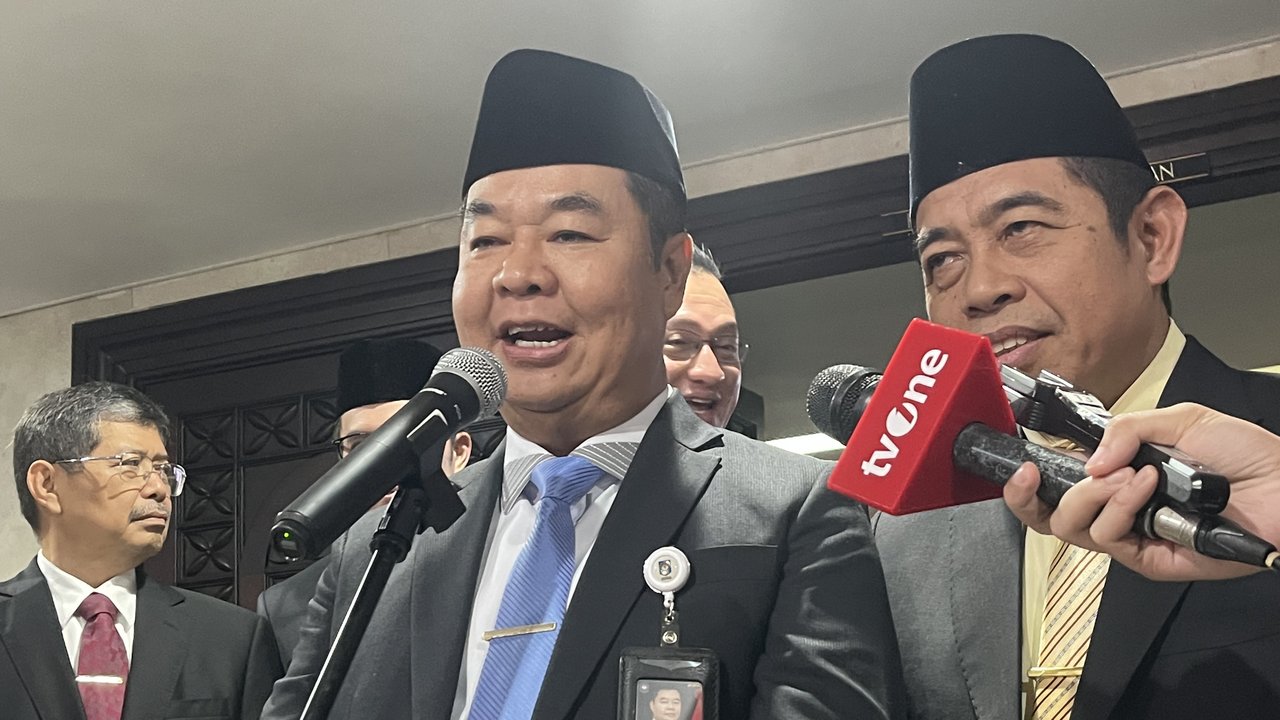 Penjabat (Pj) Gubernur Jakarta Teguh Setyabudi di Gedung DPRD Jakarta