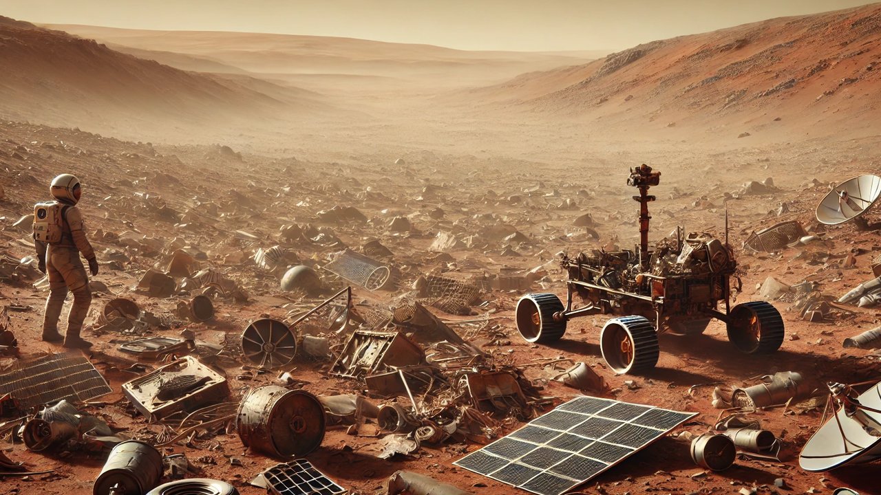 Belum Ada Manusia yang ke Mars, tapi Sampahnya sudah Menggunung