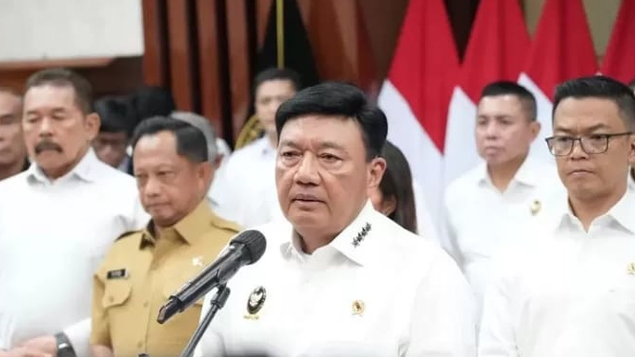 Menko Polkam Budi Gunawan saat memberikan keterangan pers di Kantor Menko Polkam. (Istimewa)