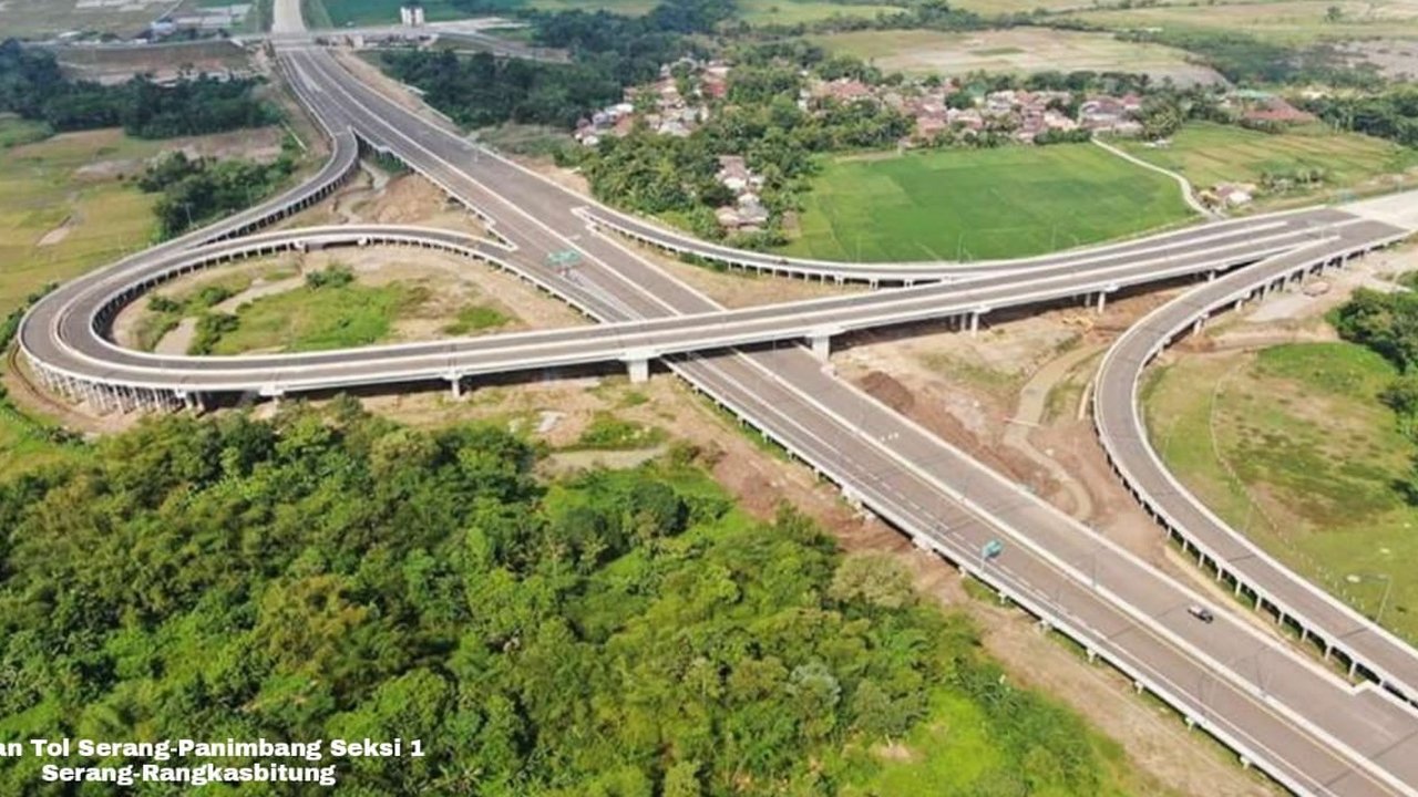 Tol Serang-Panimbang Seksi 1 sepanjang 26,5 km menghubungkan Serang-Rangkasbitung. (Dok Kementerian PUPR)