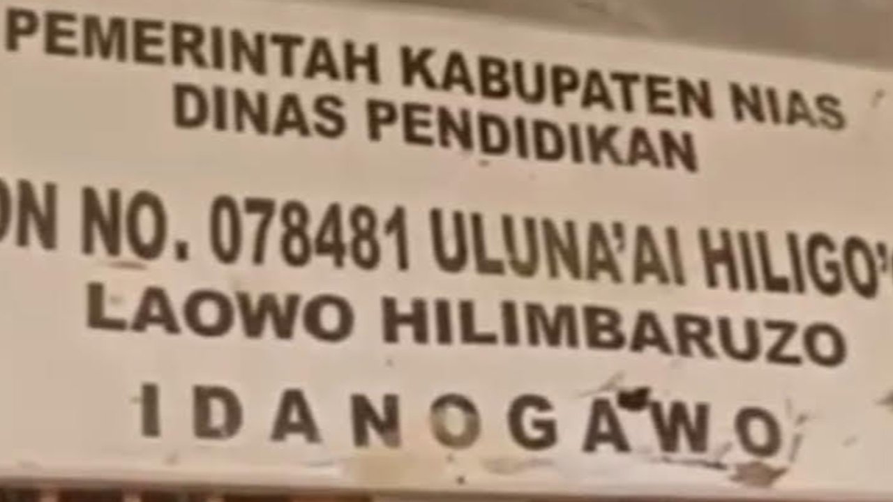 Sekolah di Nias Tidak Ada Guru