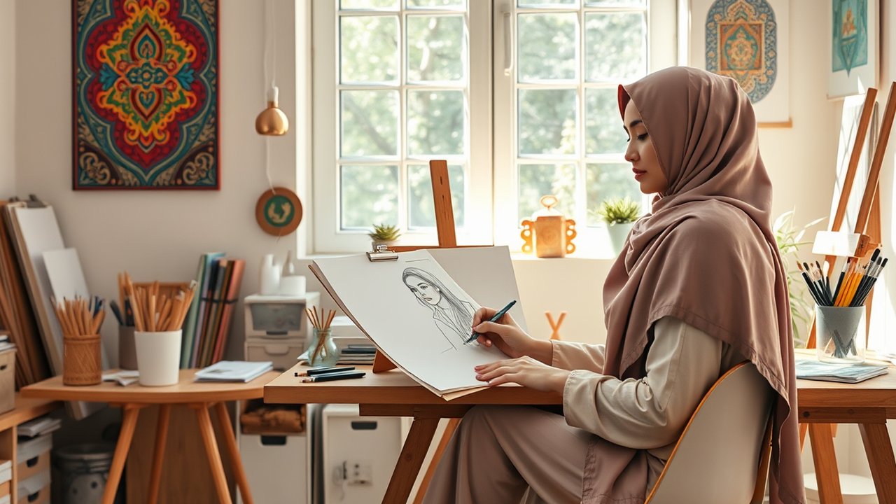 Cara Menggambar Orang Berhijab: Panduan Lengkap untuk Pemula