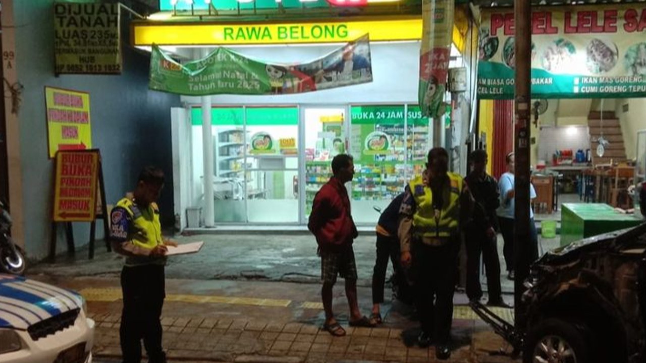 Lokasi kecelakaan mobil dinas Kemhan