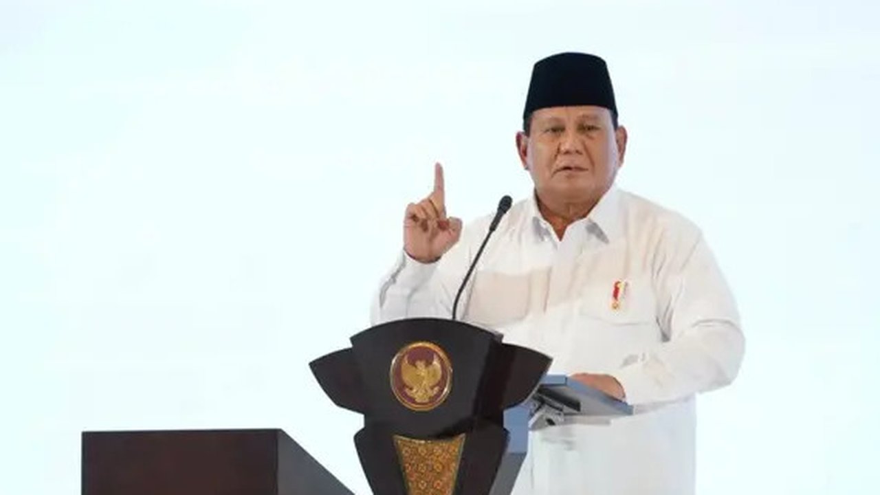 Presiden Prabowo Subianto dalam acara 'Musyawarah Nasional Konsolidasi Persatuan Kadin Indonesia'. (Ist)