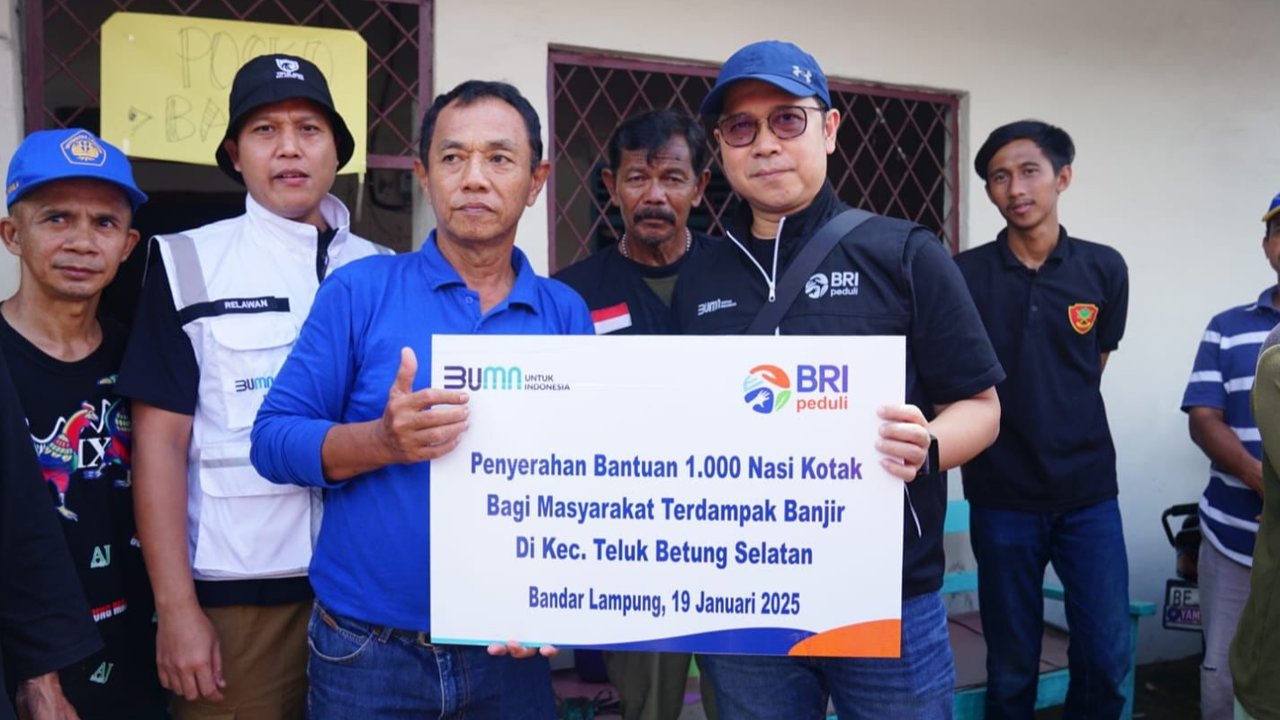 BRI Peduli Korban Banjir Lampung