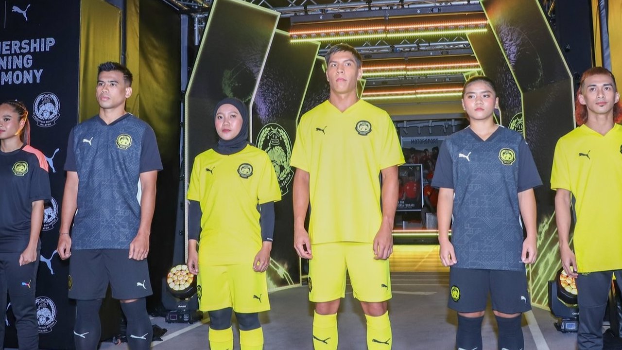Asosiasi sepakbola Malaysia (FAM) dan PUMA memperkenalkan jersey baru Timnas Malaysia, pada Kamis (23/1/2025).